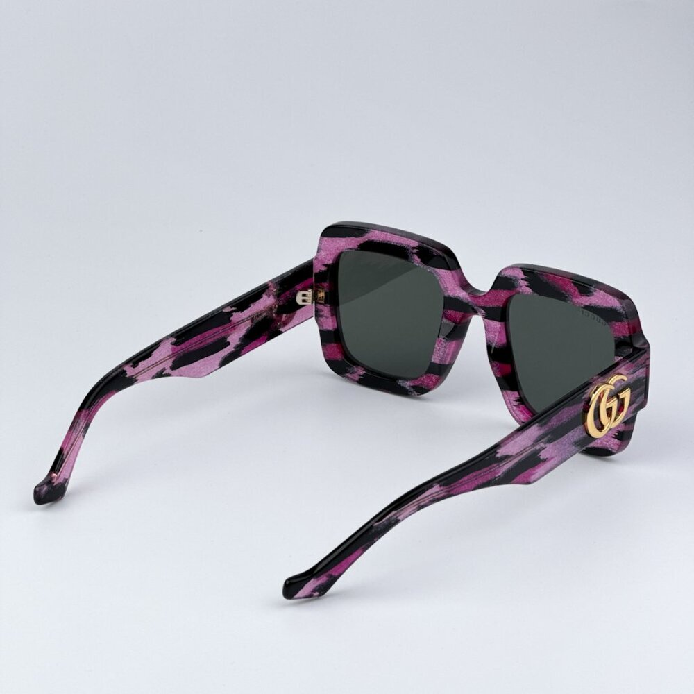 Gucci GG1547S 003 BRAND NEW Sunglasses Black Grey Women Square - Picture 8 of 12